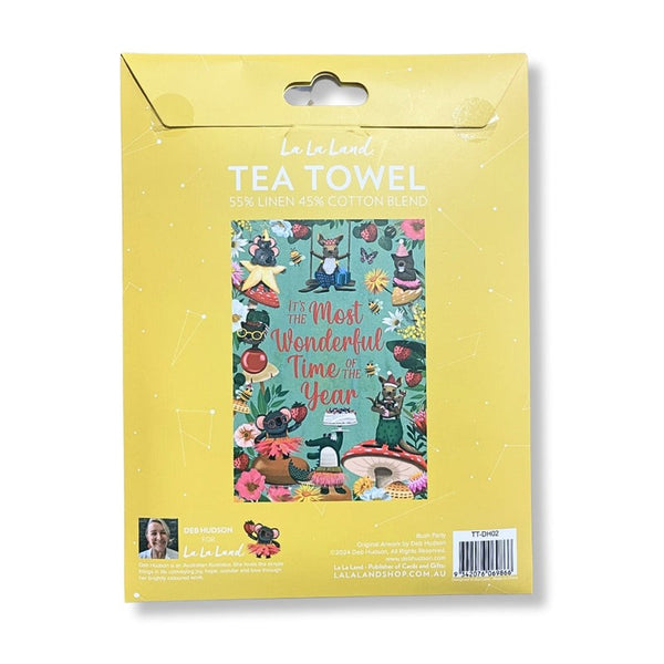 Christmas Bush Party Tea Towel