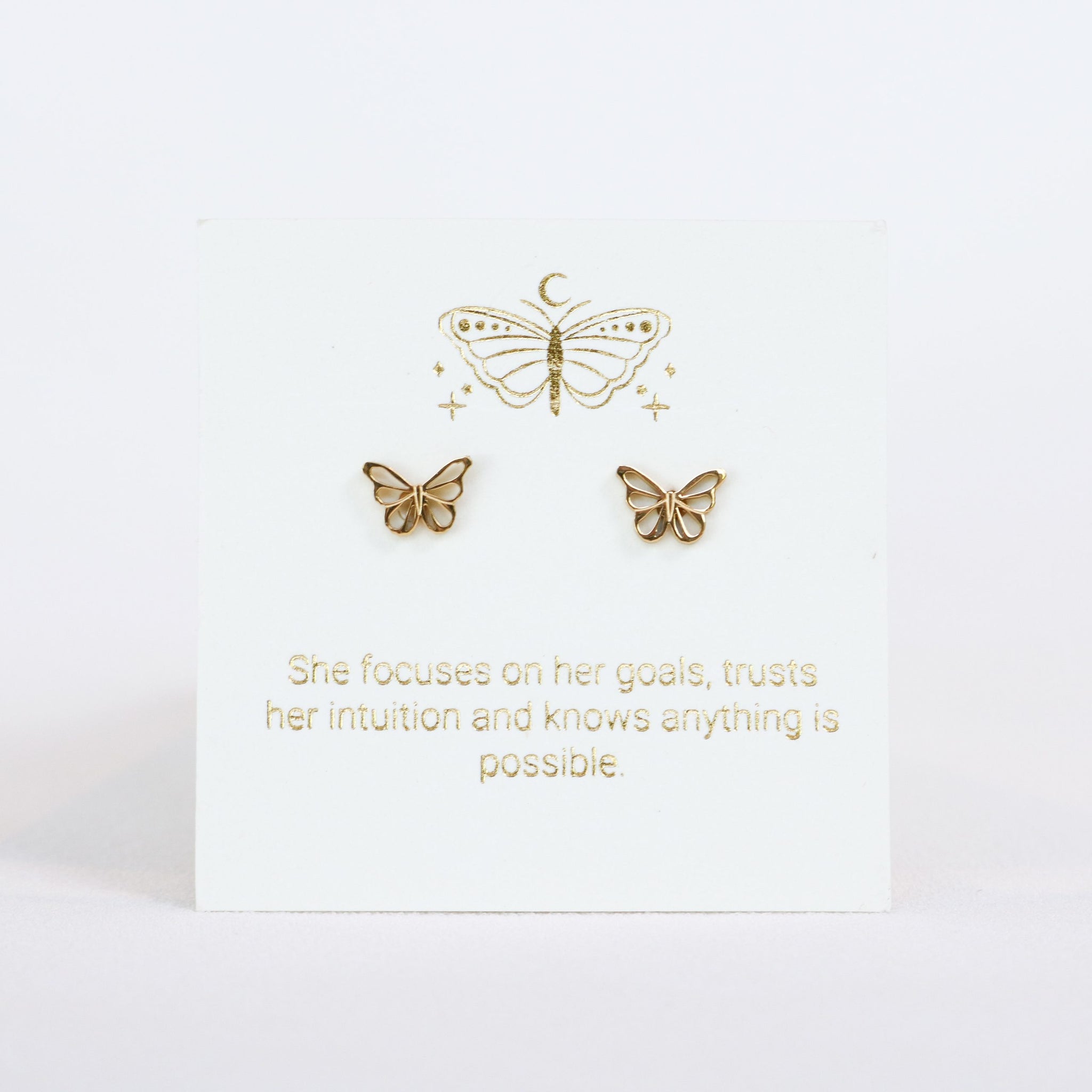 Butterfly Gold Inspiration Earrings