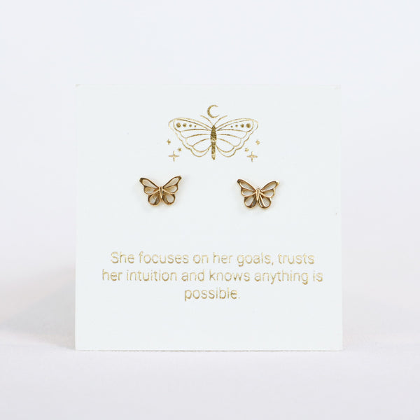 Butterfly Gold Inspiration Earrings