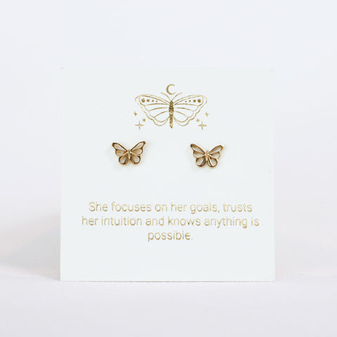 Butterfly Gold Inspiration Earrings