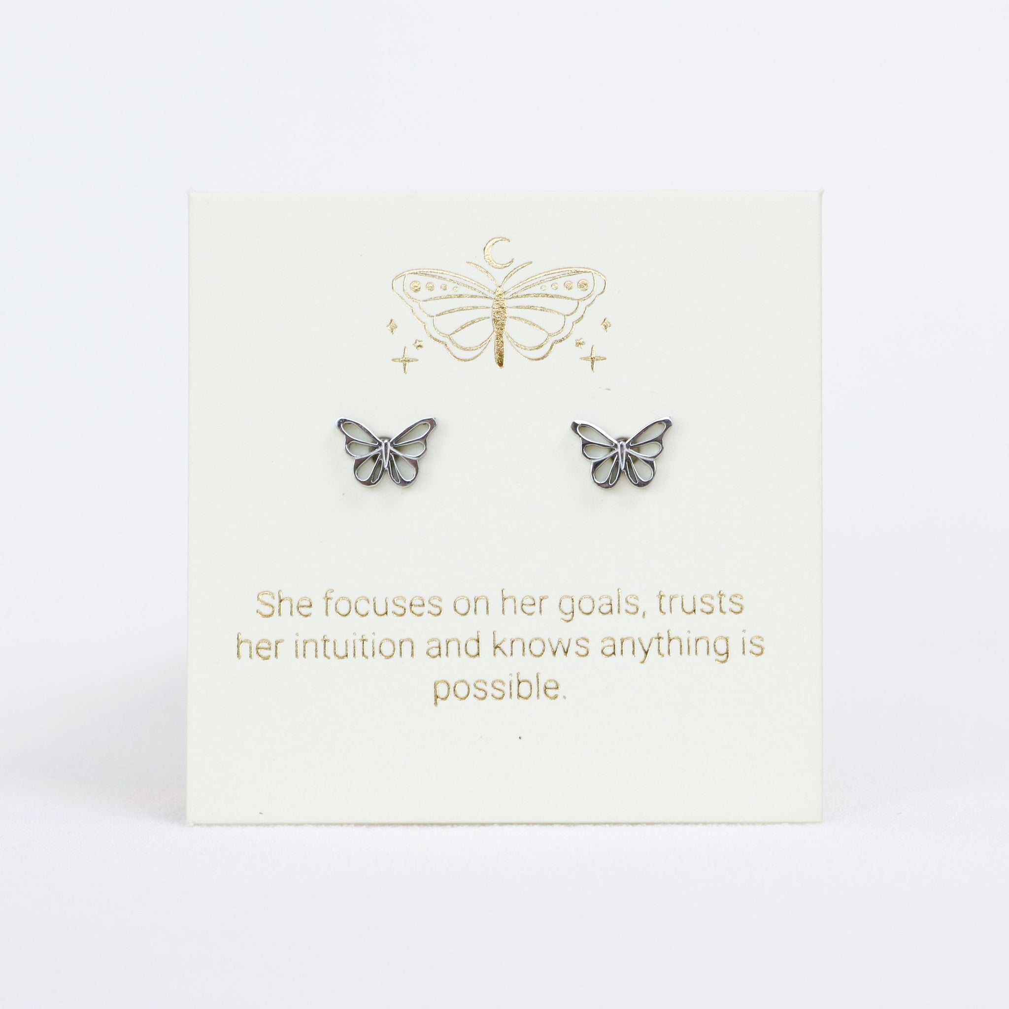 Butterfly Silver Inspiration Earrings