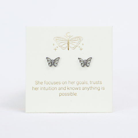 Butterfly Silver Inspiration Earrings