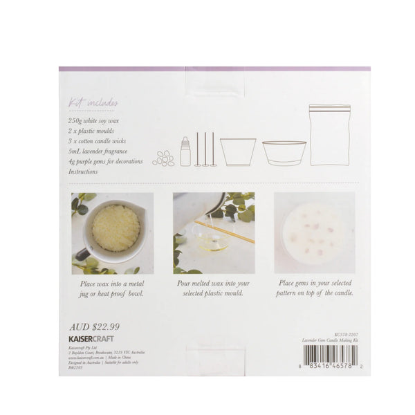 Lavender Gem Candle Making Kit