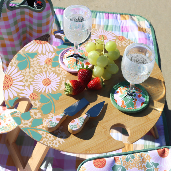 Spring Floral Picnic Cheese Knife Set