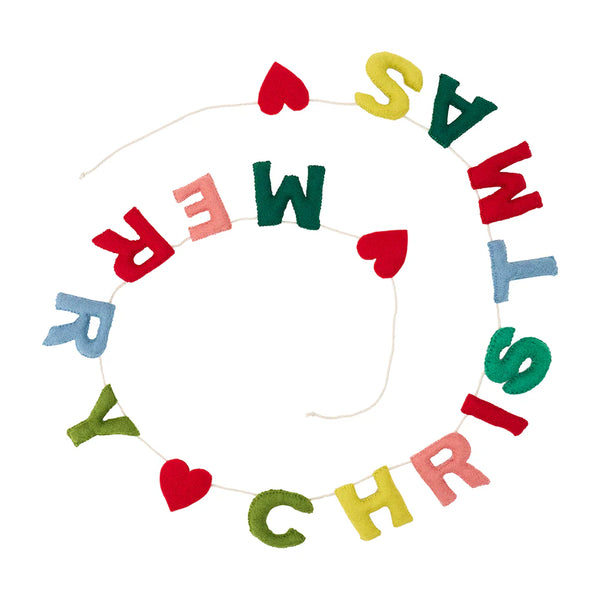 Merry Christmas Felt Bunting