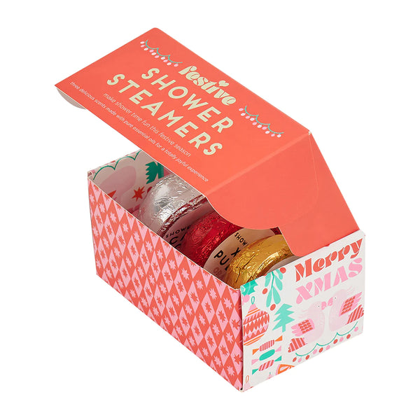 Christmas Shower Steamer Gift Set