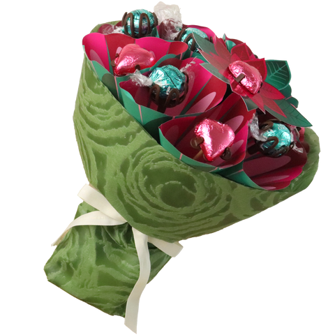 Poinsettia Christmas Chocolate Bouquet