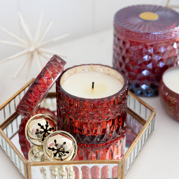 Gilded Cinnamon Shimmer Christmas Candle