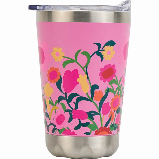 Stainless Steel Double Wall Coffee Mug | Flower Patch