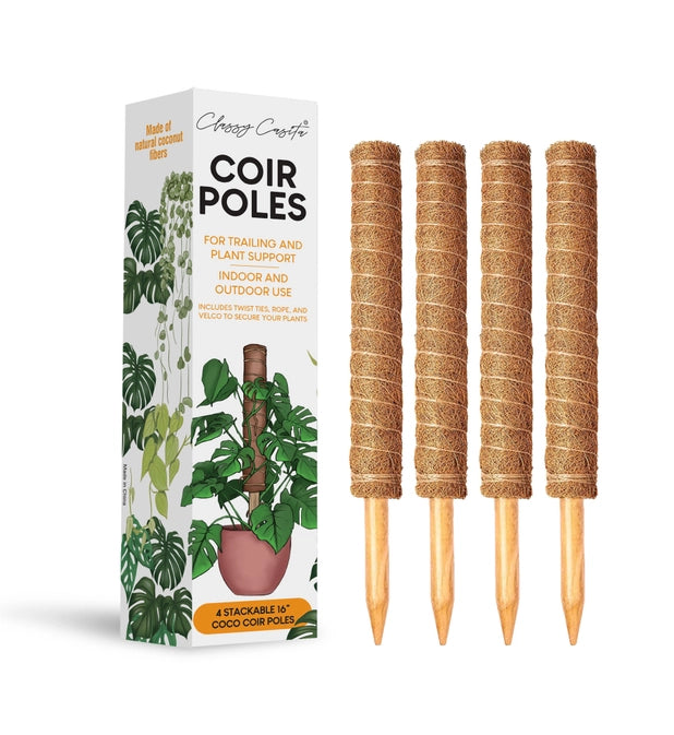 Plant Coir Poles 4pk