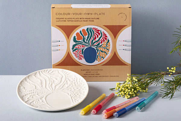 Paint Your Own Ceramic Plate Kit | Journey of Something