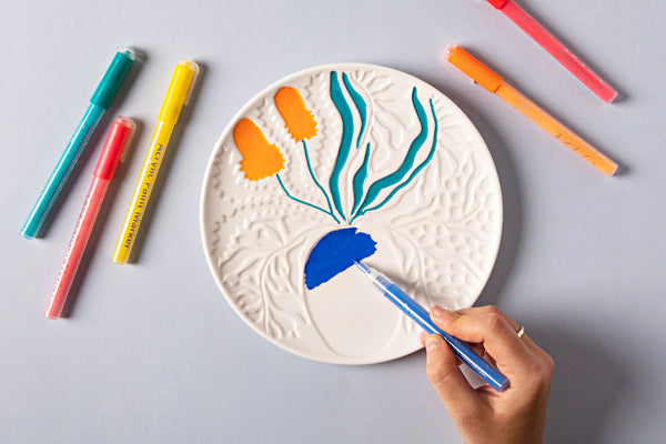 Paint Your Own Ceramic Plate Kit | Journey of Something