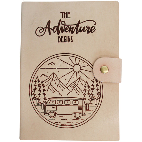 Adventures Travel Leather Notebook