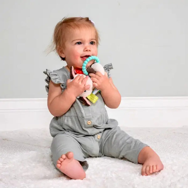 Daisy Cow Teether Rattle