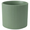 Green Ribbed Pot