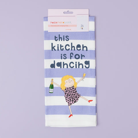 Kitchen Dancing Tea Towel | Rosie Made A Thing