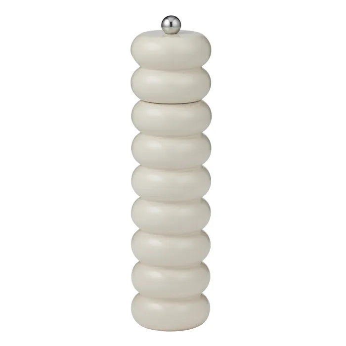 Delphi Wood Salt & Pepper Grinder | White
