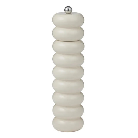 Delphi Wood Salt & Pepper Grinder | White