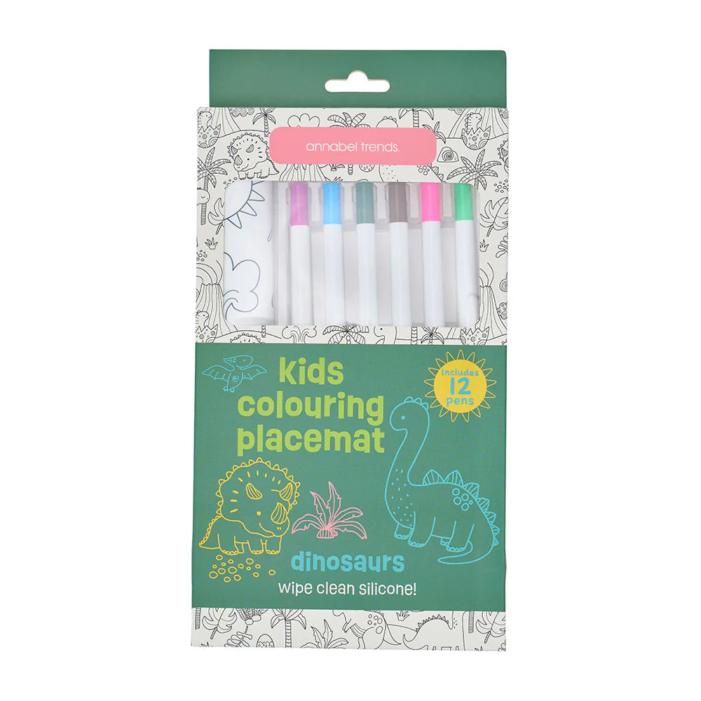 Dinosaurs Silicone Colouring Placemat