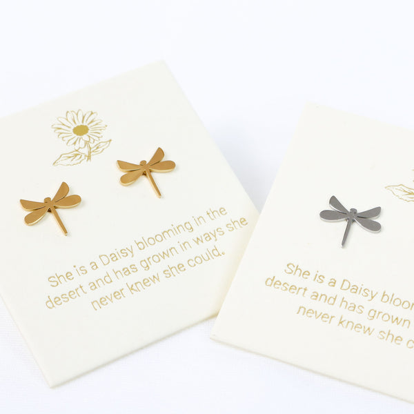 Dragonfly Gold Inspiration Earrings