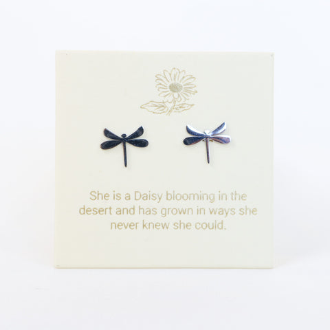 Dragonfly Silver Inspiration Earrings