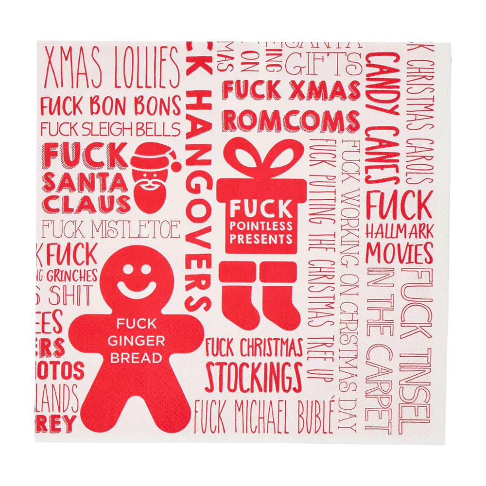 F*ck Christmas Napkins