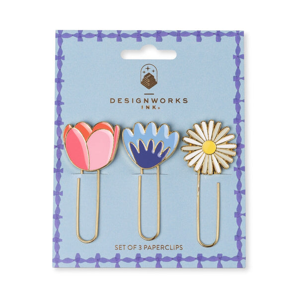 Floral Paperclips Set