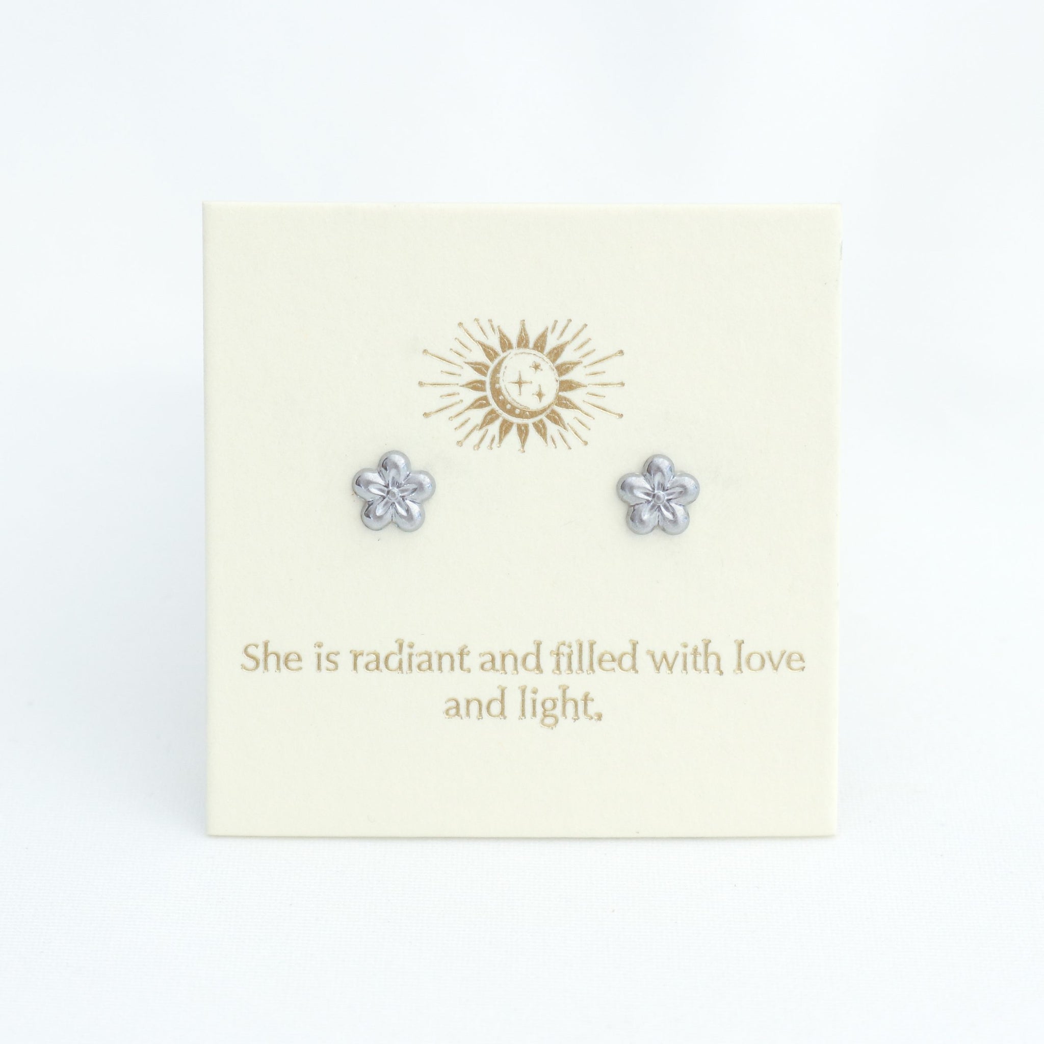 Flower Silver Inspiration Earrings