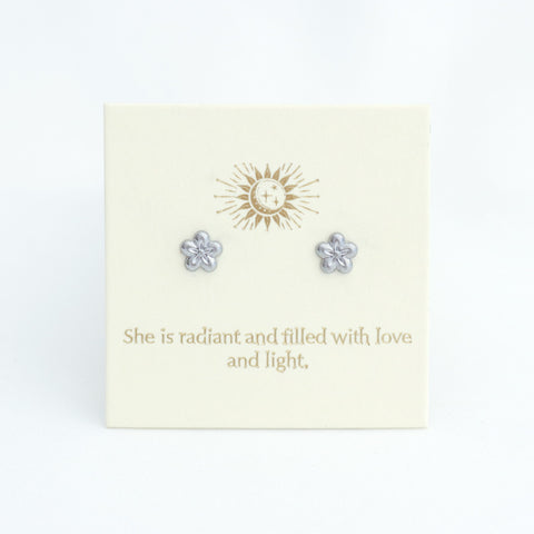 Flower Silver Inspiration Earrings