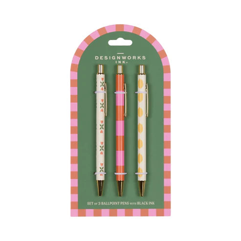 Flower, Stripe & Lemon A Dopo Pen Set