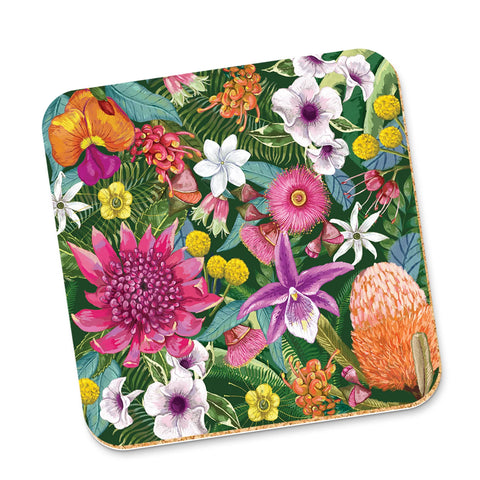 Tropicana Australiana Flowers Coaster