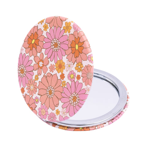 Flowers Compact Mirror