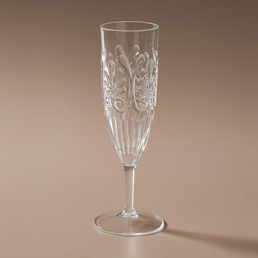 Flemington Acrylic Champagne Flute | Clear