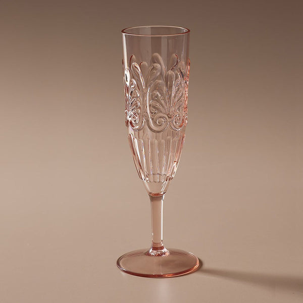 Flemington Acrylic Champagne Flute | Pink