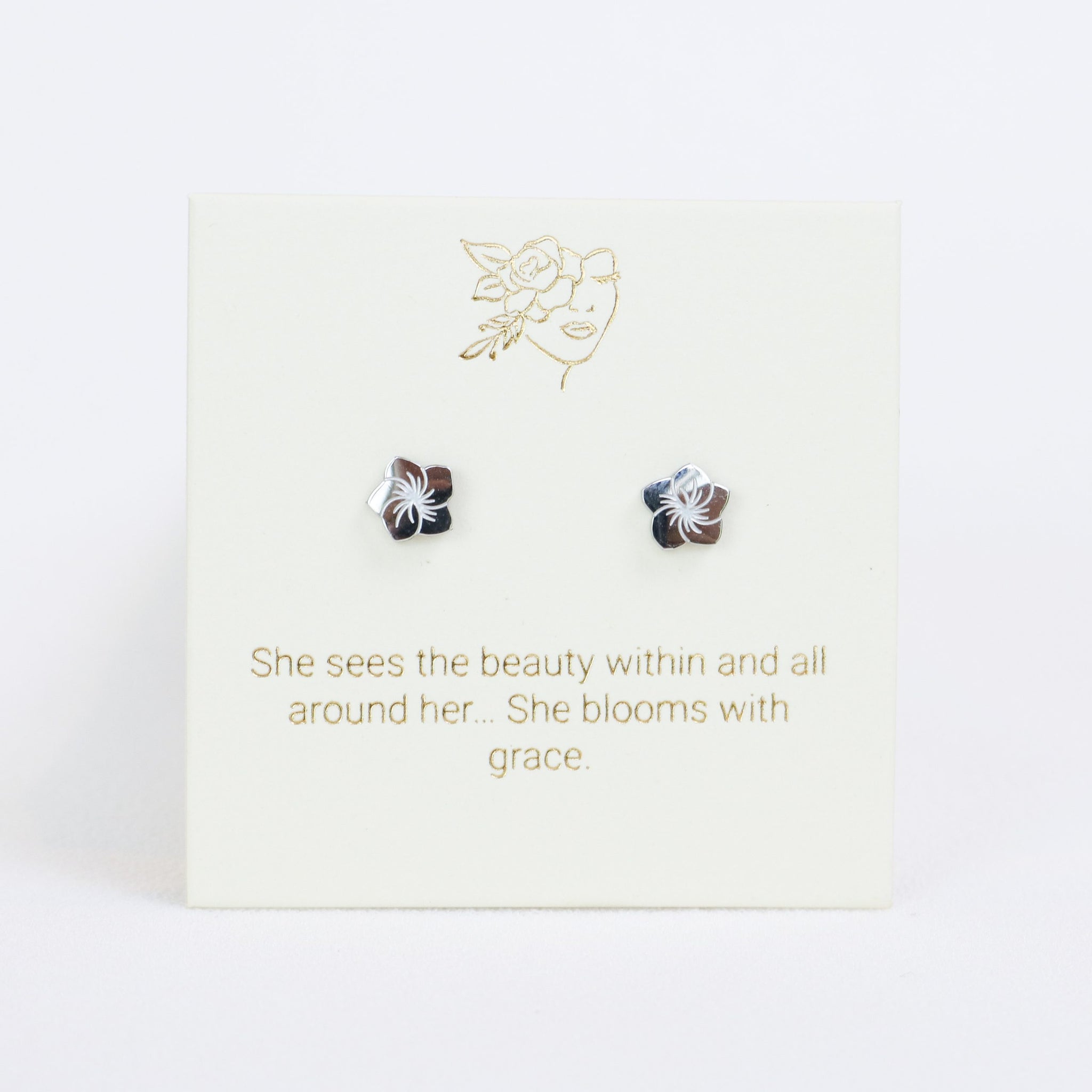 Frangipani Silver Inspiration Earrings