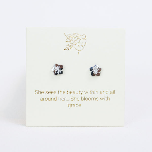 Frangipani Silver Inspiration Earrings
