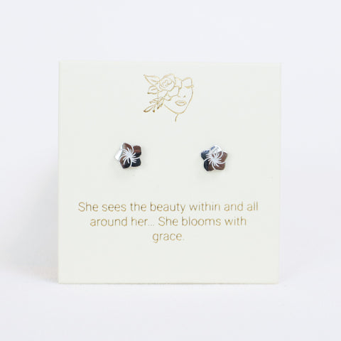 Frangipani Silver Inspiration Earrings