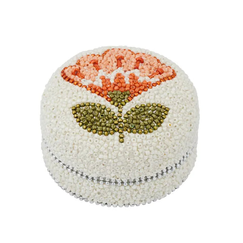 Freya Flower Beaded Trinket Box