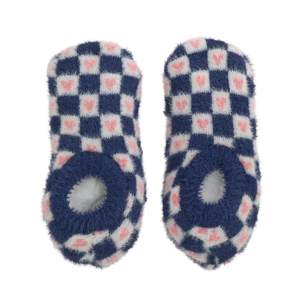 Fuzzy Heart Booties