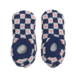Fuzzy Heart Booties