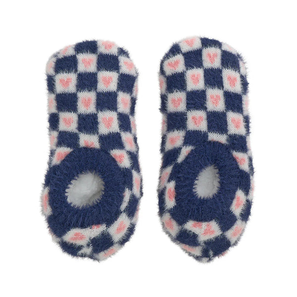 Fuzzy Heart Booties