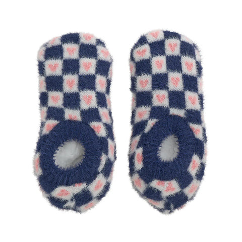 Fuzzy Heart Booties