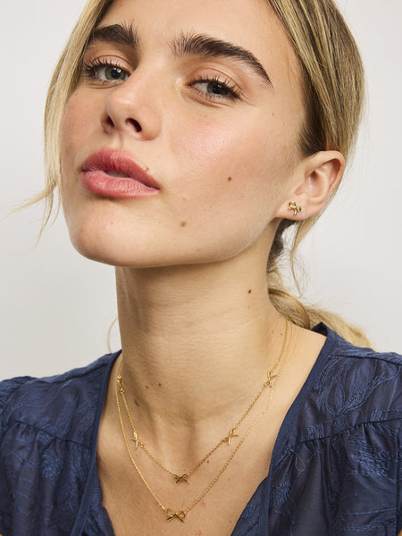 Gold Bow Necklace | Tiger Tree