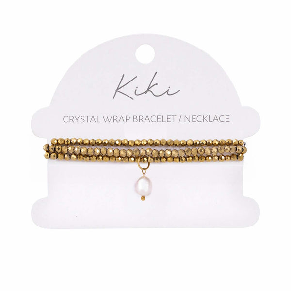 Golden Mirage Crystal Bracelet / Necklace Wrap