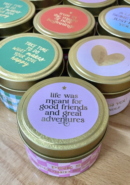Good Friends Candle Card | Pink Sugar
