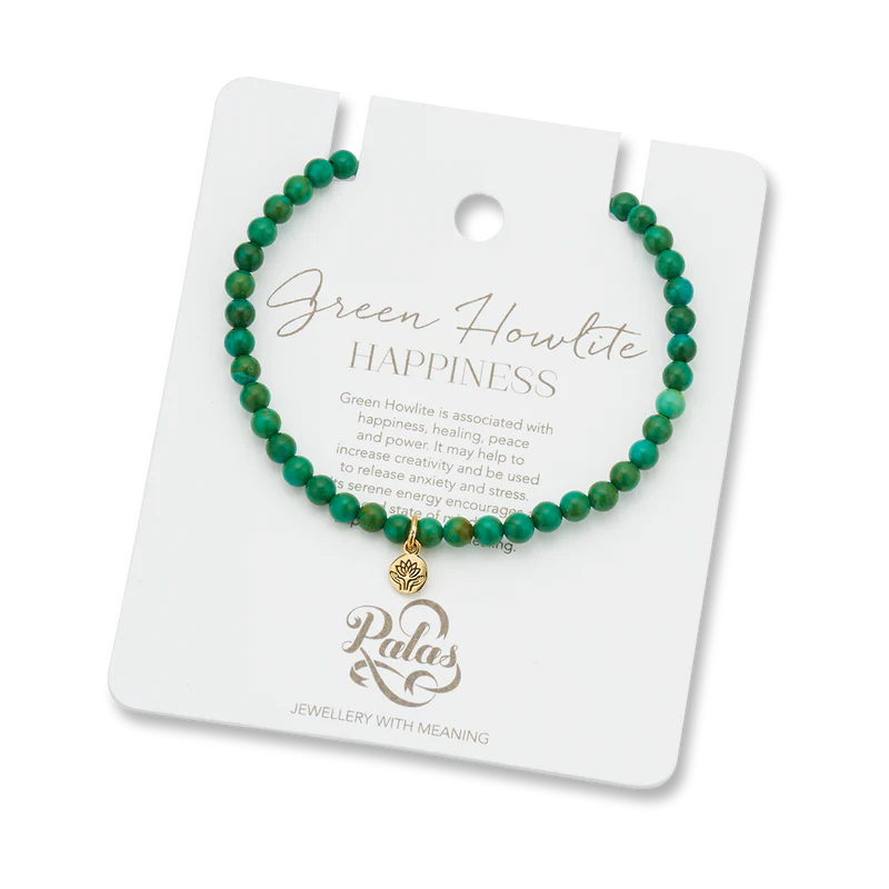 Green Howlite Healing Gem Bracelet | Palas