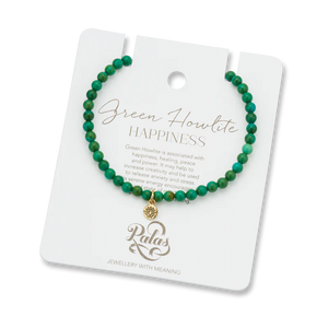 Green Howlite Healing Gem Bracelet | Palas