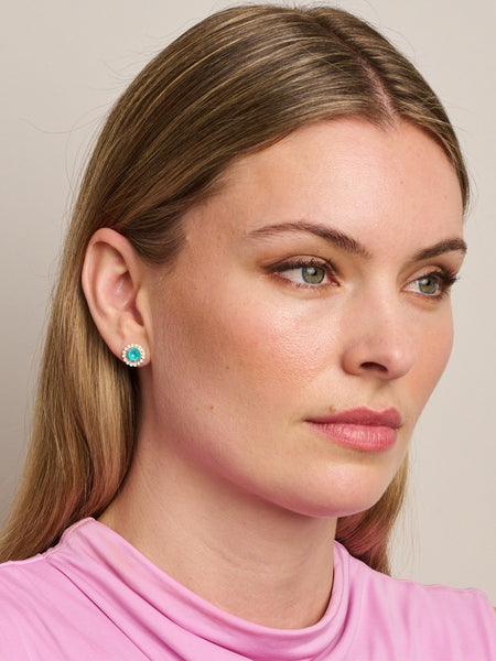 Green Alice Crystal Studs | Tiger Tree