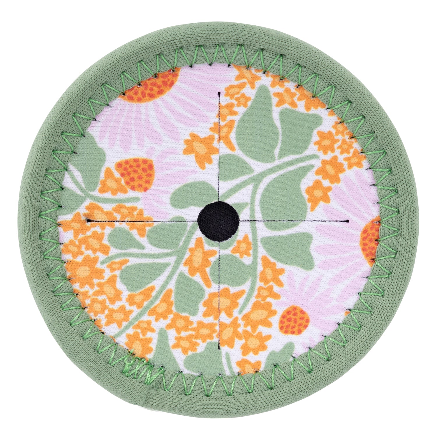 Spring Floral Wine Glass Coaster | Green