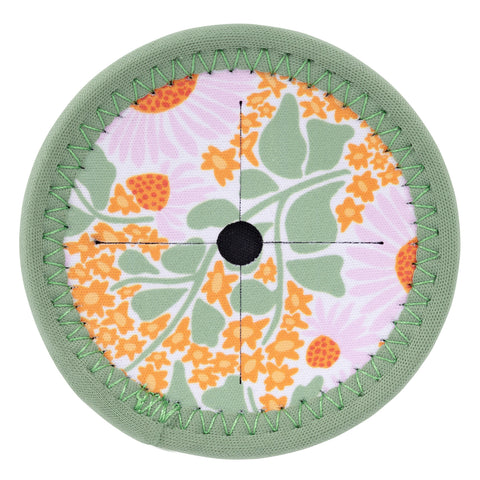 Spring Floral Wine Glass Coaster | Green